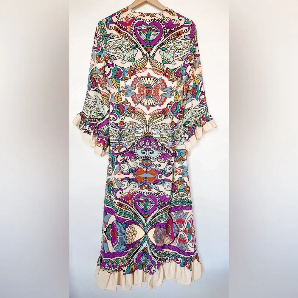 ZARA PRINTED MIDI DRESS 7832/016/219/022 - Picture 3 of 11